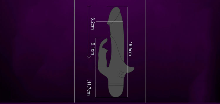 Kích thước dương vật giả silicon rung giật kích thích JoKo